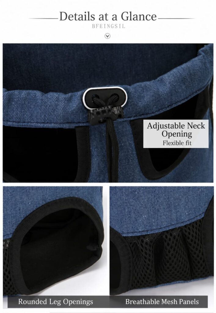 Adjustable opening and breathable mesh details