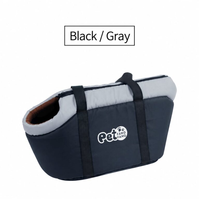 Classic black and gray dog bag pet carrier