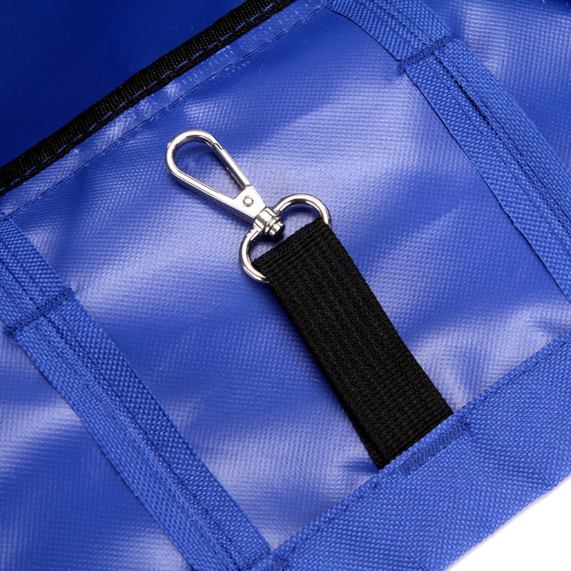Interior tether clip in the dog rucksack