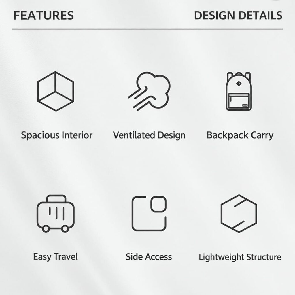 Overview of the cat carrier backpack features