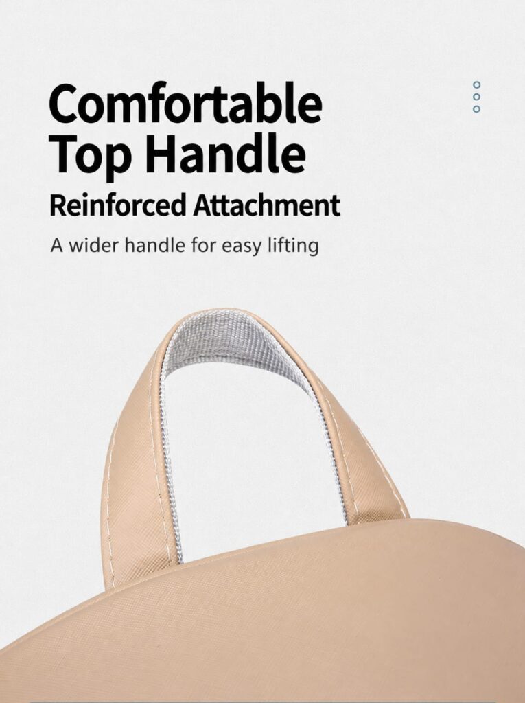 Reinforced top carrying handle