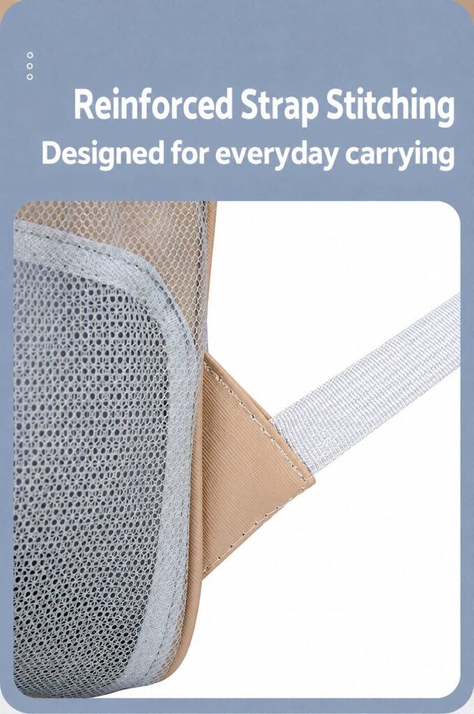Reinforced shoulder strap stitching