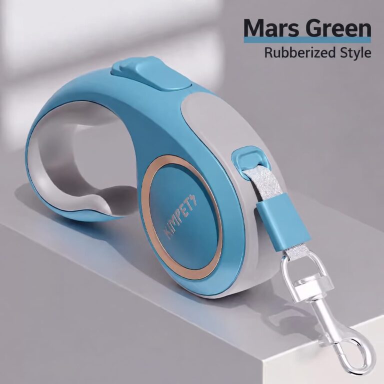 Retractable dog leash option: Mars Green — Rubberized