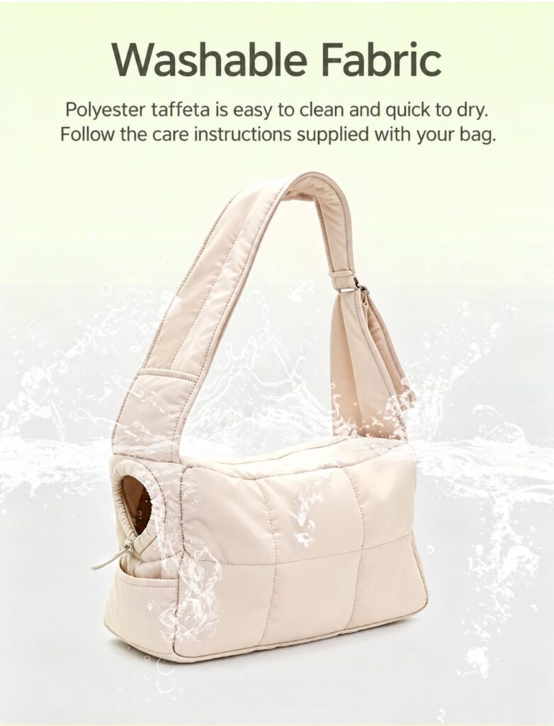 Washable polyester taffeta cat carrier fabric