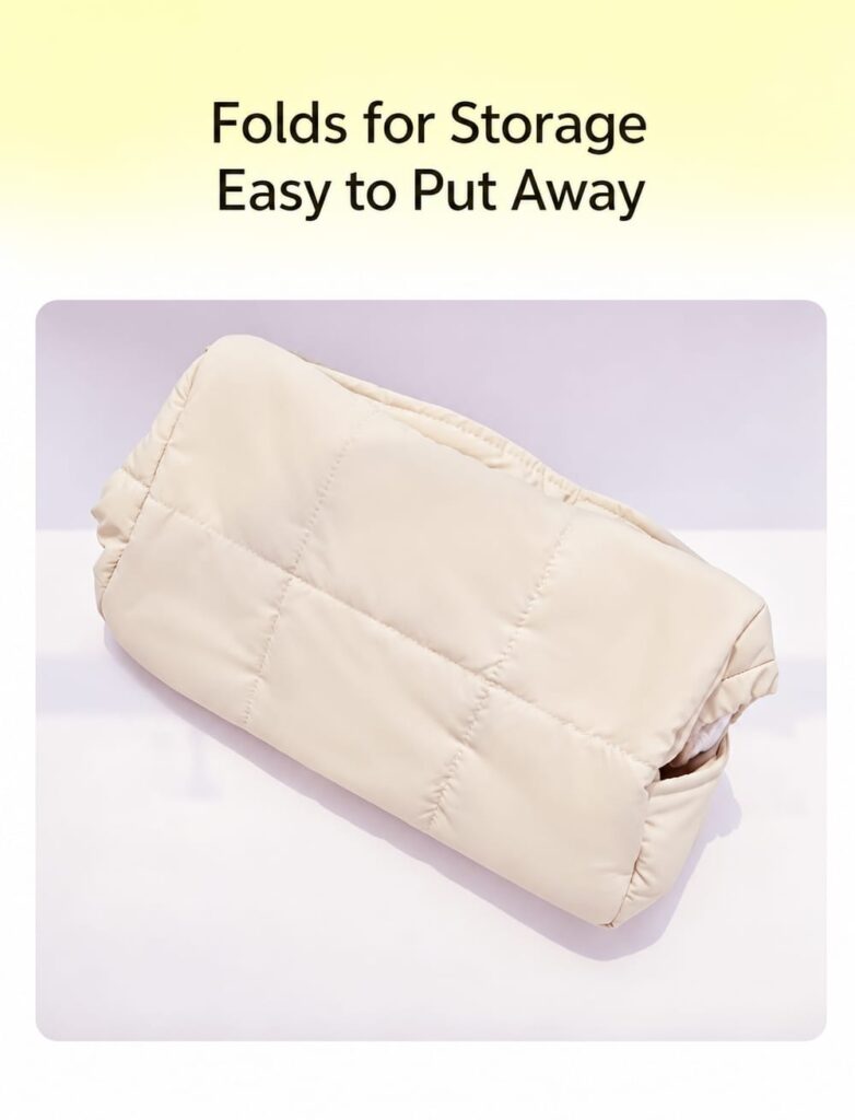 Cat carrier purse folded down for compact storage